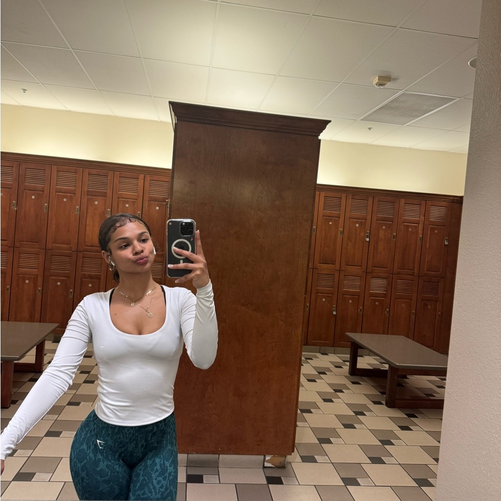 Gymshark Teal Patterned Leggings